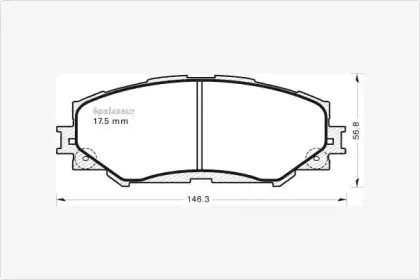 Комплект тормозных колодок, дисковый тормоз MGA купить