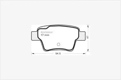 Комплект тормозных колодок, дисковый тормоз MGA купить