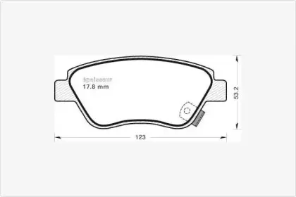 Комплект тормозных колодок, дисковый тормоз MGA купить