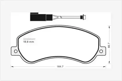 Комплект тормозных колодок, дисковый тормоз MGA купить