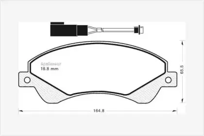 Комплект тормозных колодок, дисковый тормоз MGA купить