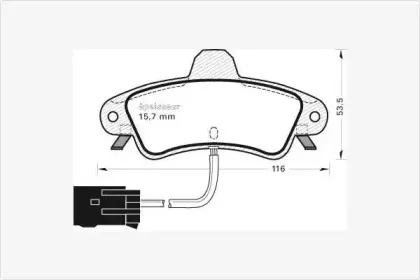 Комплект тормозных колодок, дисковый тормоз MGA купить