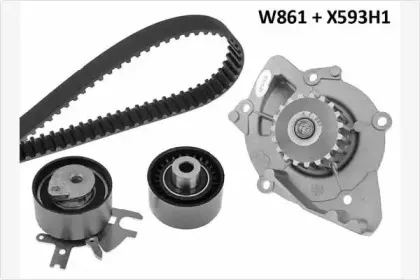 Водяной насос + комплект зубчатого ремня MGA купить