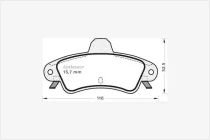Комплект тормозных колодок, дисковый тормоз MGA купить