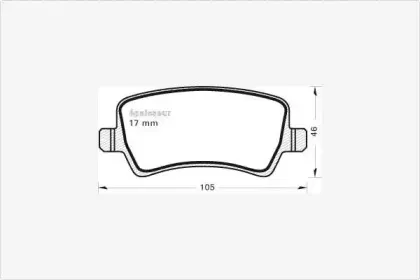 Комплект тормозных колодок, дисковый тормоз MGA купить