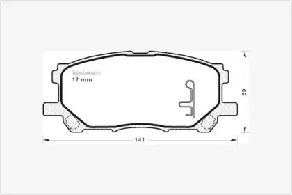 Комплект тормозных колодок, дисковый тормоз MGA купить