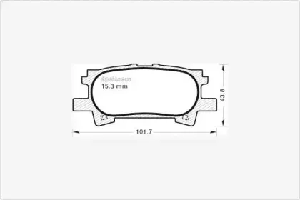 Комплект тормозных колодок, дисковый тормоз MGA купить