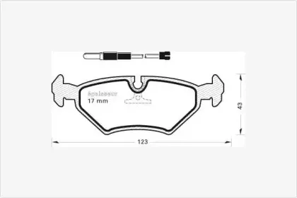 Комплект тормозных колодок, дисковый тормоз MGA купить