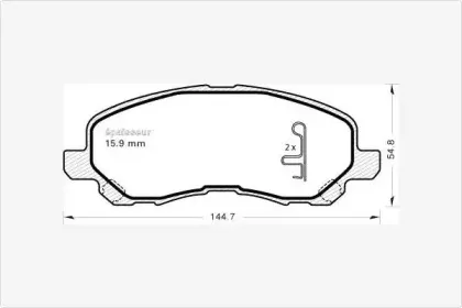 Комплект тормозных колодок, дисковый тормоз MGA купить