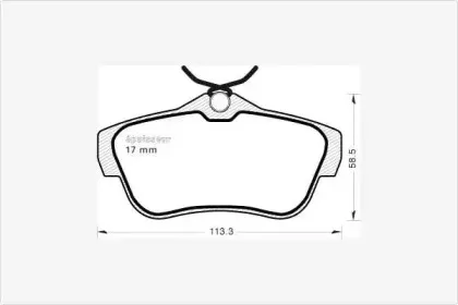 Комплект тормозных колодок, дисковый тормоз MGA купить