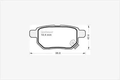 Комплект тормозных колодок, дисковый тормоз MGA купить