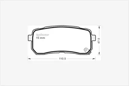 Комплект тормозных колодок, дисковый тормоз MGA купить