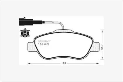 Комплект тормозных колодок, дисковый тормоз MGA купить