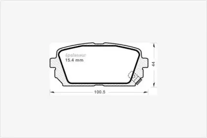 Комплект тормозных колодок, дисковый тормоз MGA купить
