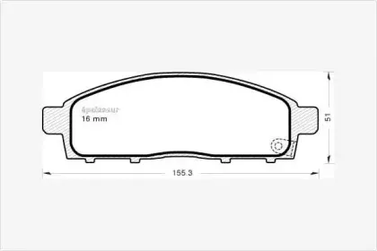 Комплект тормозных колодок, дисковый тормоз MGA купить
