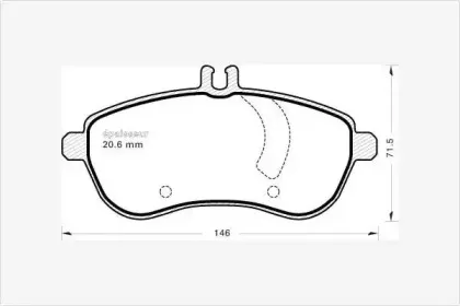 Комплект тормозных колодок, дисковый тормоз MGA купить