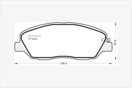 Комплект тормозных колодок, дисковый тормоз MGA купить