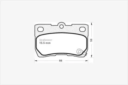 Комплект тормозных колодок, дисковый тормоз MGA купить