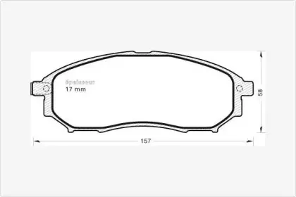 Комплект тормозных колодок, дисковый тормоз MGA купить
