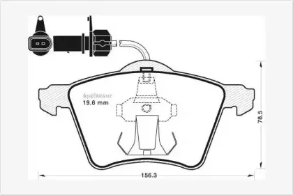 Комплект тормозных колодок, дисковый тормоз MGA купить