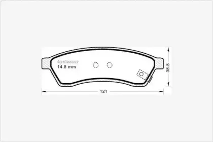 Комплект тормозных колодок, дисковый тормоз MGA купить