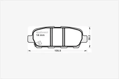 Комплект тормозных колодок, дисковый тормоз MGA купить