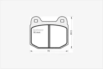 Комплект тормозных колодок, дисковый тормоз MGA купить