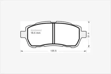 Комплект тормозных колодок, дисковый тормоз MGA купить