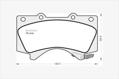 Комплект тормозных колодок, дисковый тормоз MGA купить
