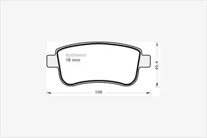 Комплект тормозных колодок, дисковый тормоз MGA купить