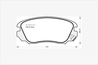 Комплект тормозных колодок, дисковый тормоз MGA купить