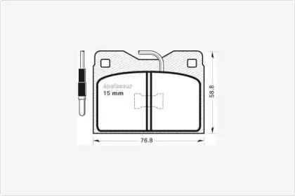 Комплект тормозных колодок, дисковый тормоз MGA купить