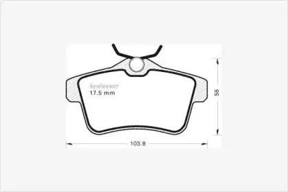 Комплект тормозных колодок, дисковый тормоз MGA купить