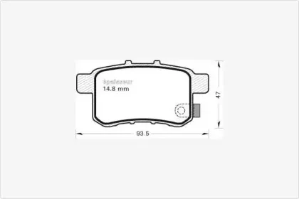 Комплект тормозных колодок, дисковый тормоз MGA купить