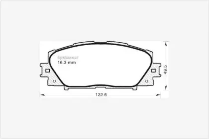 Комплект тормозных колодок, дисковый тормоз MGA купить