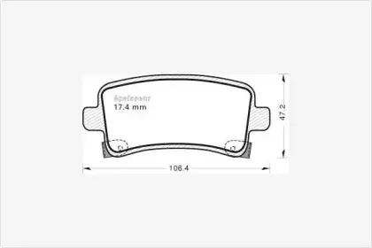 Комплект тормозных колодок, дисковый тормоз MGA купить