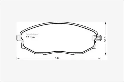 Комплект тормозных колодок, дисковый тормоз MGA купить