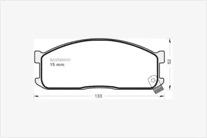Комплект тормозных колодок, дисковый тормоз MGA купить