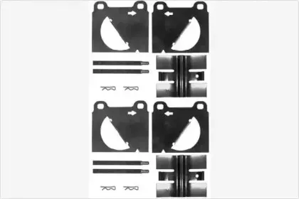 Комплектующие, колодки дискового тормоза MGA купить