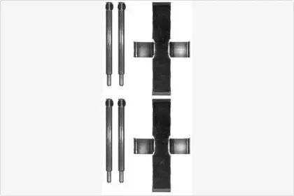 Комплектующие, колодки дискового тормоза MGA купить