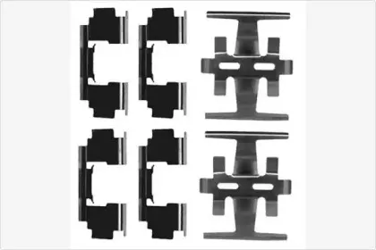 Комплектующие, колодки дискового тормоза MGA купить