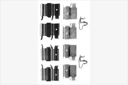 Комплектующие, колодки дискового тормоза MGA купить