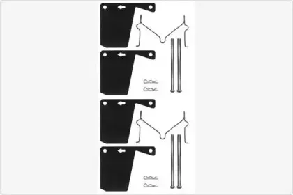 Комплектующие, колодки дискового тормоза MGA купить