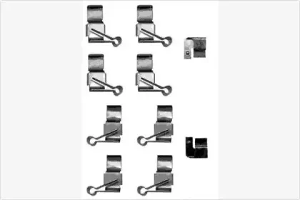 Комплектующие, колодки дискового тормоза MGA купить