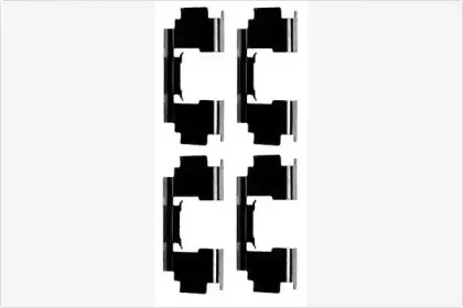 Комплектующие, колодки дискового тормоза MGA купить