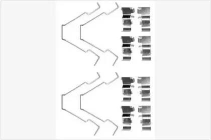 Комплектующие, колодки дискового тормоза MGA купить