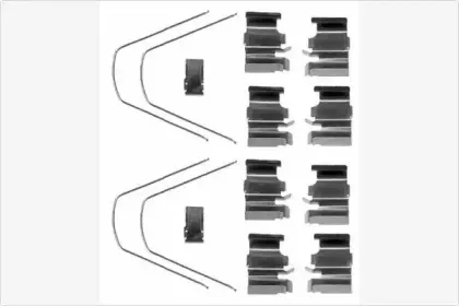 Комплектующие, колодки дискового тормоза MGA купить