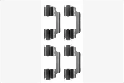 Комплектующие, колодки дискового тормоза MGA купить