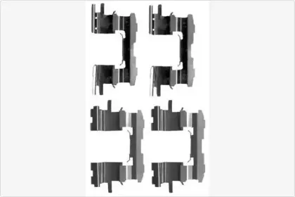 Комплектующие, колодки дискового тормоза MGA купить