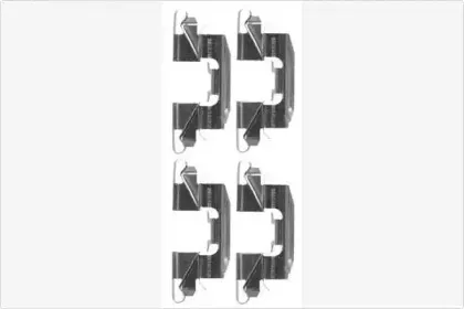 Комплектующие, колодки дискового тормоза MGA купить